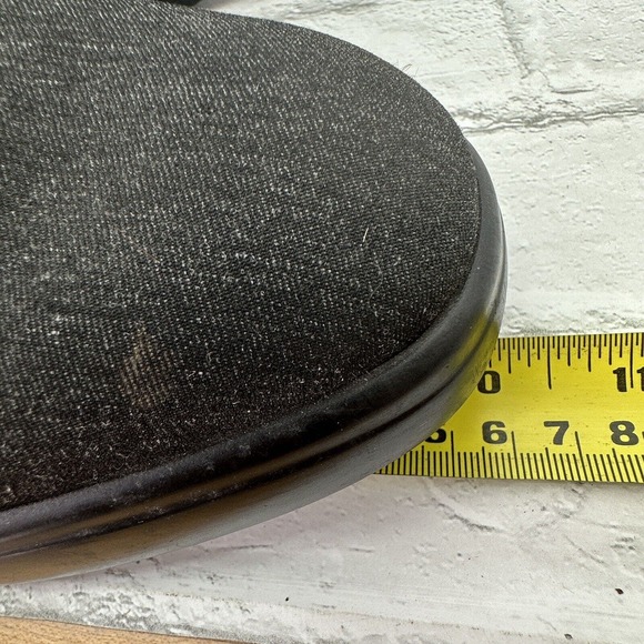 Stuart Weitzman Slip On Loafers Black Heels Women's Size 7.5 - Picture 4 of 10